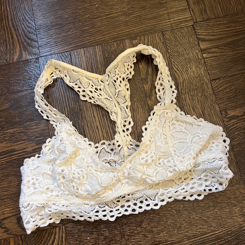 Aerie White Bralette - size M